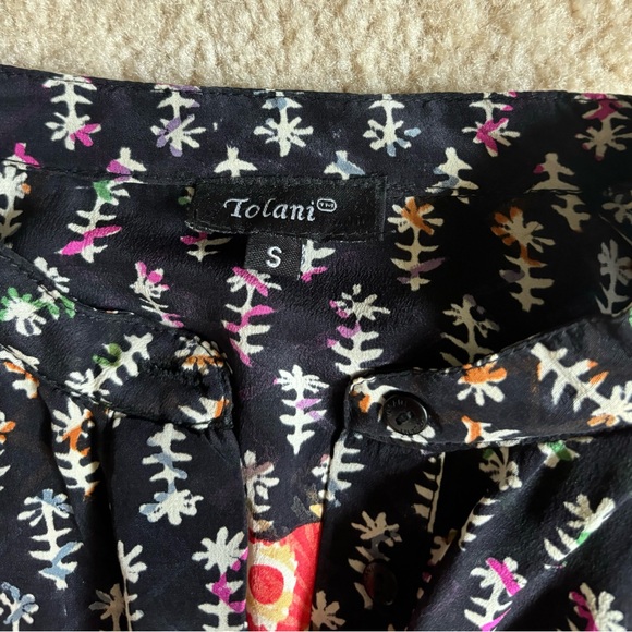 Tolani Silk Tunic Dress. Small. - Picture 2 of 3